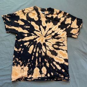 Clearance $7 Womens medium reverse tie dye tshirt black brown